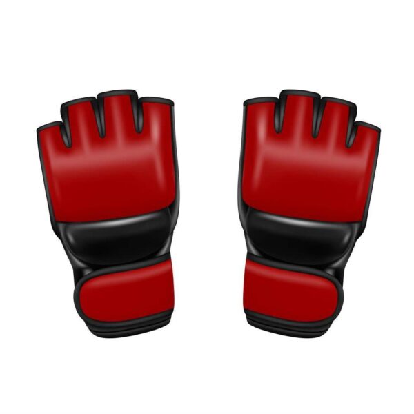 MMA RED BLACK GLOVES